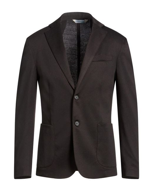 Squad² Black Blazer Polyester, Viscose, Elastane for men