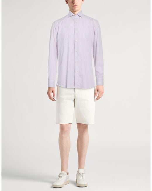 Caruso Purple Shirt Cotton for men