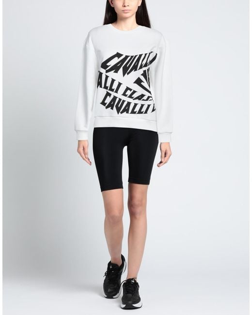Roberto Cavalli White Sweatshirt