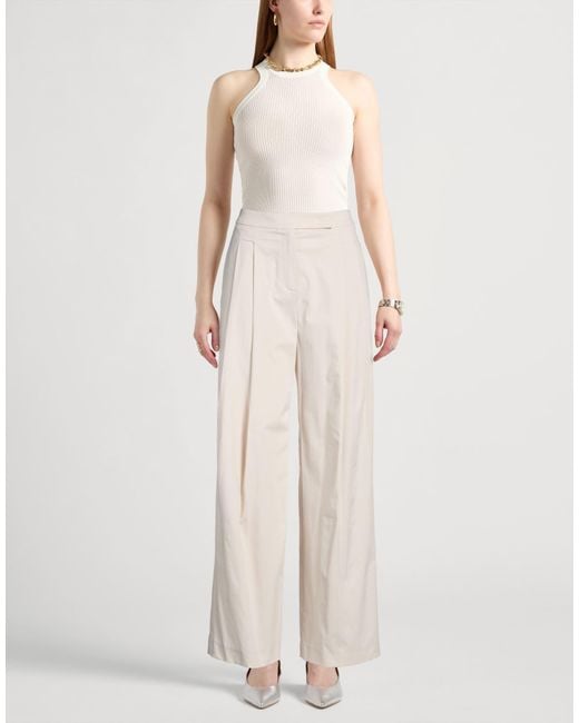 Eleventy White Trouser