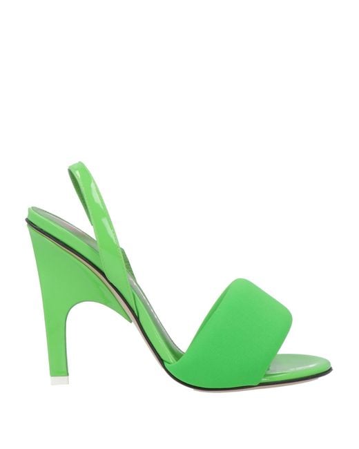 The Attico Green Sandals