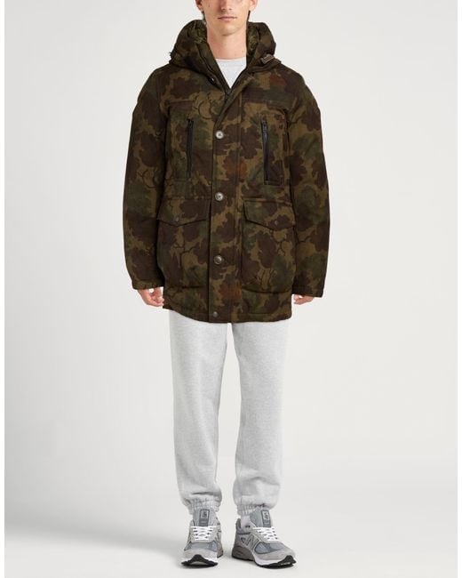 Woolrich Green Coats for men