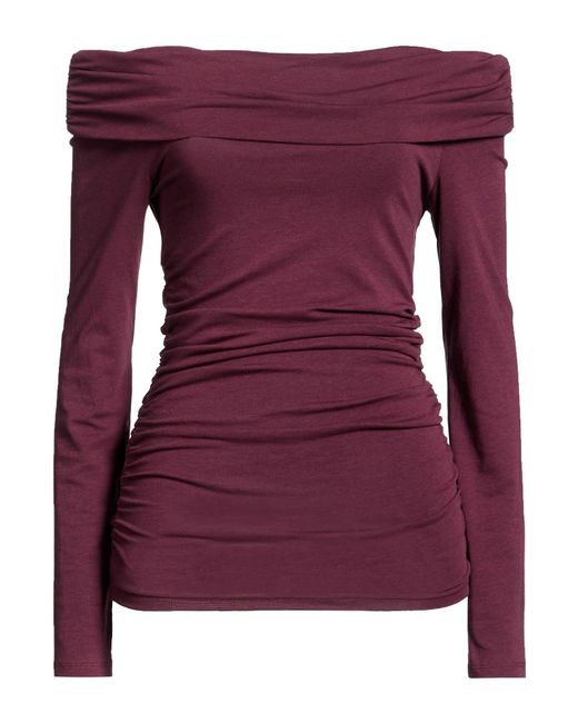 Rag & Bone Purple Plum Top Cotton, Modal, Elastane