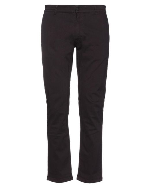 Daniele Alessandrini Black Pants Cotton, Elastane for men