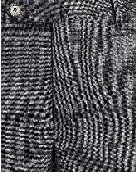 PT Torino Gray Pants Polyester, Virgin Wool, Elastane for men