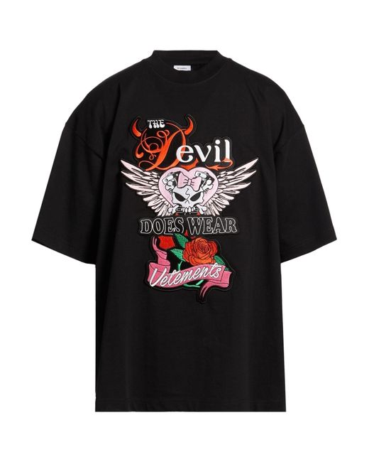 T-Shirt Vetements pour homme en coloris Black