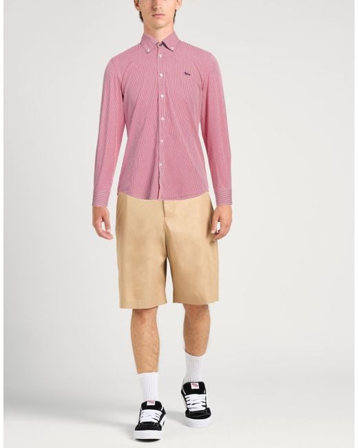 Harmont & Blaine Pink Shirt Cotton for men