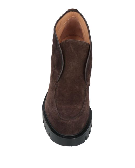 Santoni Brown Ankle Boots Leather