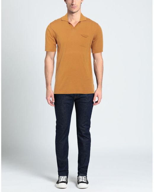 FILIPPO DE LAURENTIIS Orange Sweater for men