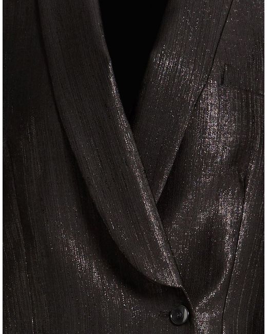 Lardini Black Blazer Wool, Polyester, Nylon