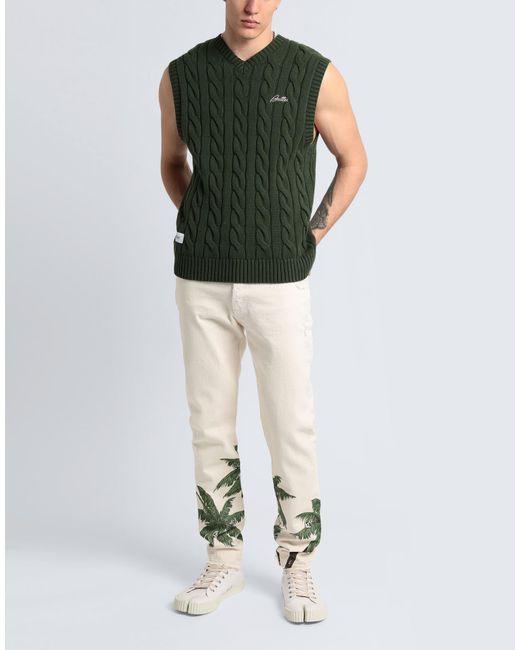 Palm Angels White Trouser for men