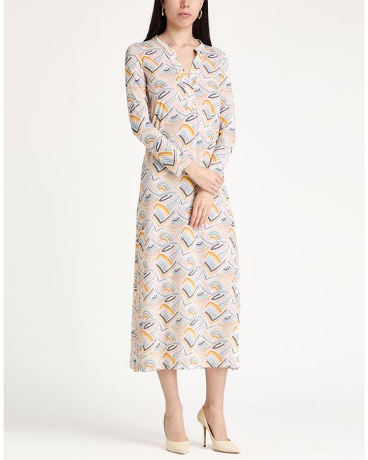 Caliban Natural Maxi Dress Polyamide, Elastane
