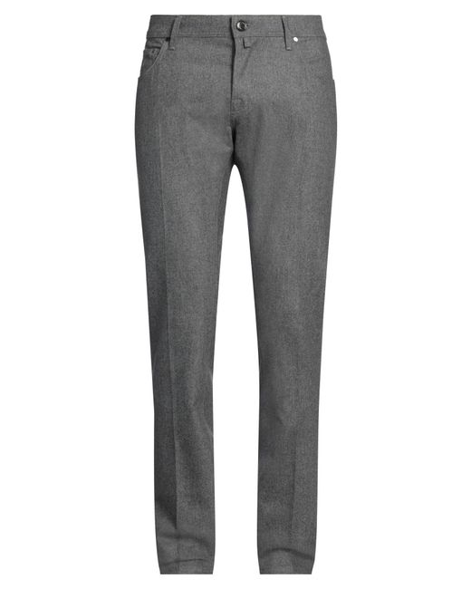 Jacob Cohen Gray Pants Virgin Wool, Elastane, Polyester, Cotton for men