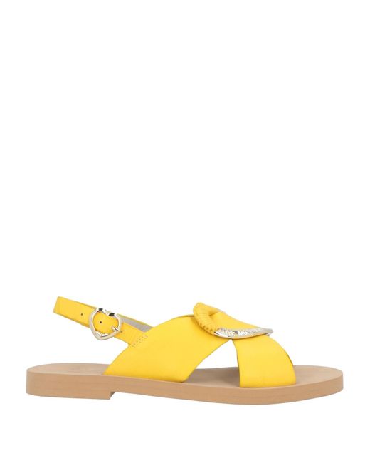 Love Moschino Yellow Sandals