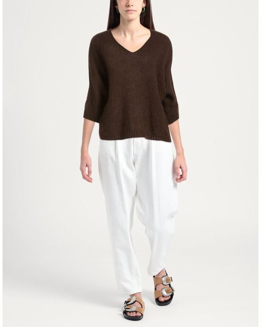 Pullover Shirtaporter de color Brown