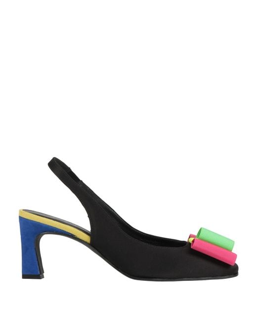 Daniele Ancarani White Pumps Textile Fibers, Leather