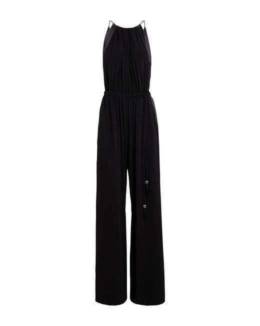 Max Mara Black Jumpsuit Viscose, Elastane, Silk