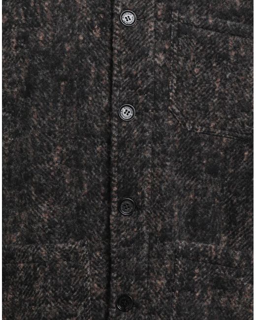 Maurizio Baldassari Black Jacket Virgin Wool, Alpaca Wool, Polyamide for men