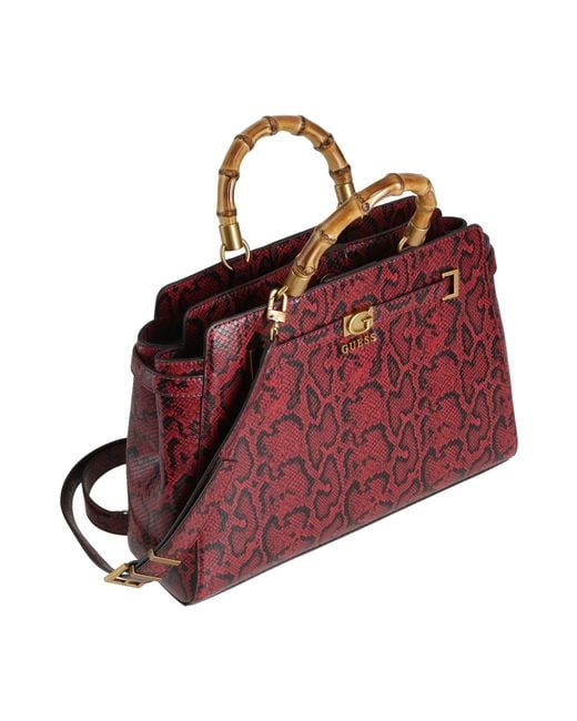 Guess Red Handbag Polyurethane