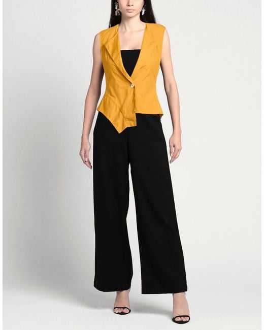 ALESSIA SANTI Metallic Tailored Vests