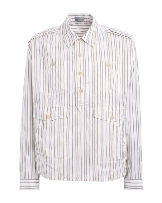 Dior White Shirt Polyester, Silk for men