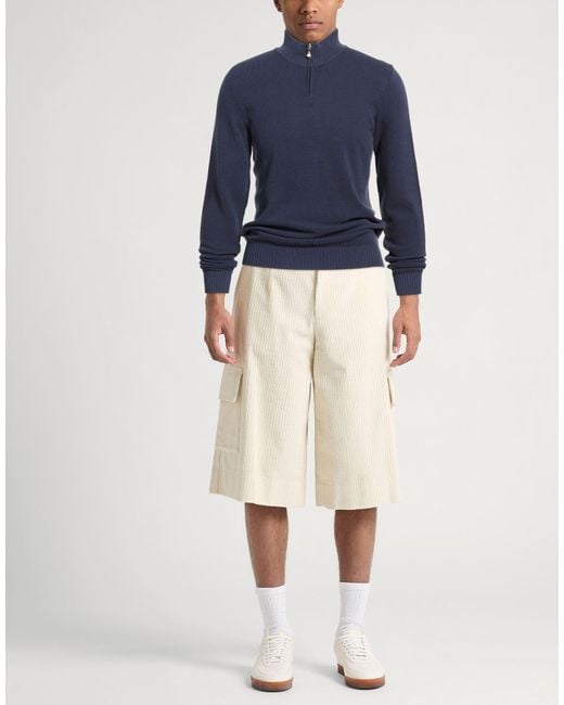 Fedeli Blue Turtleneck for men
