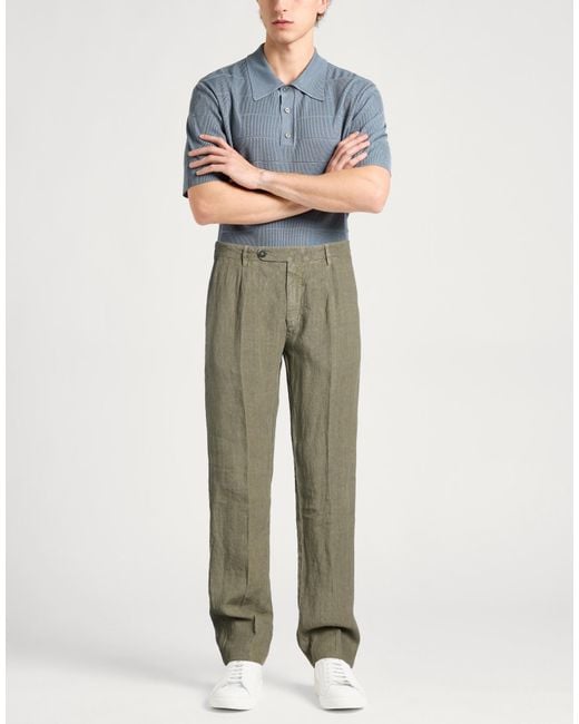 Massimo Alba Green Trouser for men