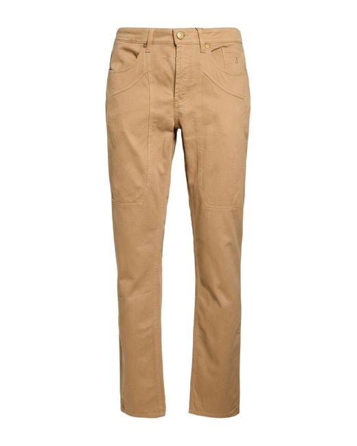Jeckerson Natural Pants Cotton, Elastane for men