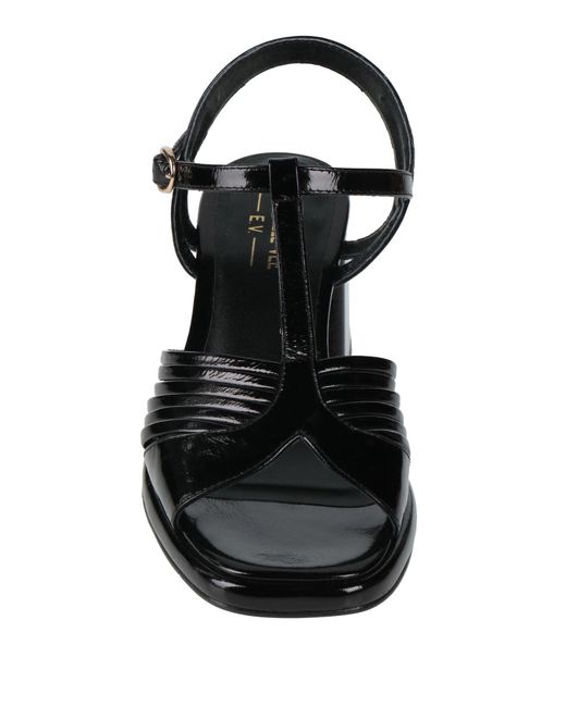 Emanuélle Vee Black Sandals Leather