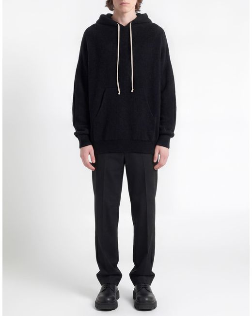 Rick Owens Black Sweater Alpaca Wool, Polyamide, Wool, Elastane for men