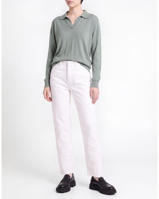 Lanvin White Jeans Cotton, Elastane