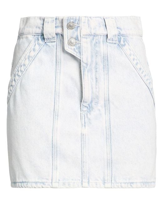 Isabel Marant Blue Denim Skirt Cotton