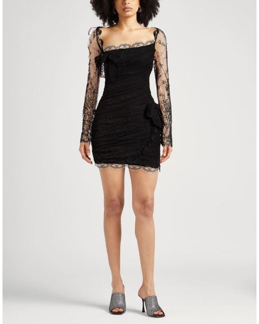 Alessandra Rich Black Mini Dress