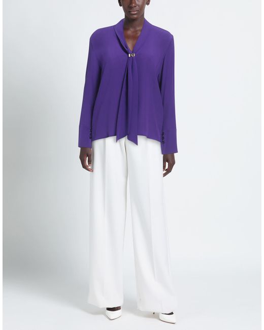 SIMONA CORSELLINI Purple Top Silk