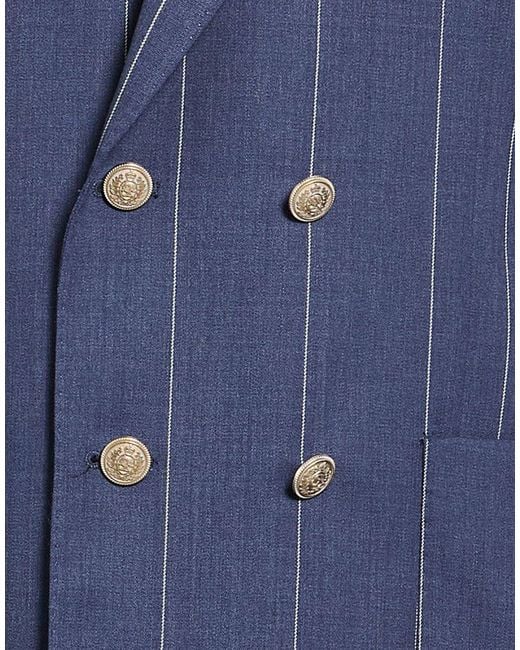Eleventy Blue Blazer Wool, Elastane for men