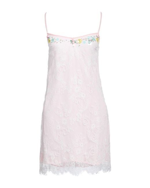 Blugirl Blumarine White Mini Dress Nylon