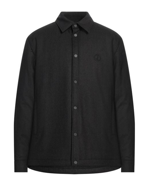Dunhill Black Charcoal Jacket Cashmere, Elastane for men