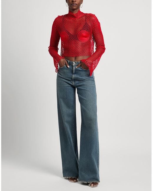 Ferragamo Red Turtleneck Viscose