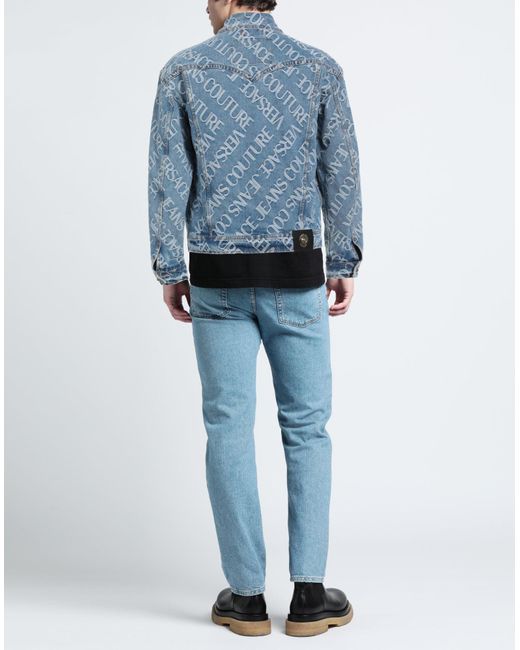 Manteau en jean Versace pour homme en coloris Blue