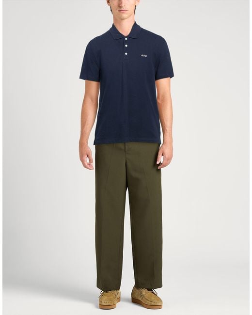Polo A.P.C. de hombre de color Blue