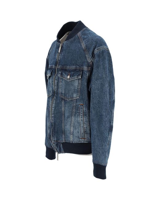 Manteau en jean Armani Exchange pour homme en coloris Blue