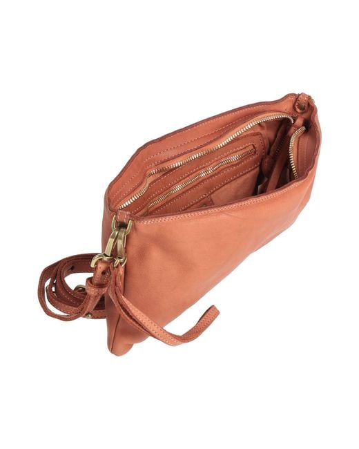 Caterina Lucchi Brown Tan Handbag Calfskin