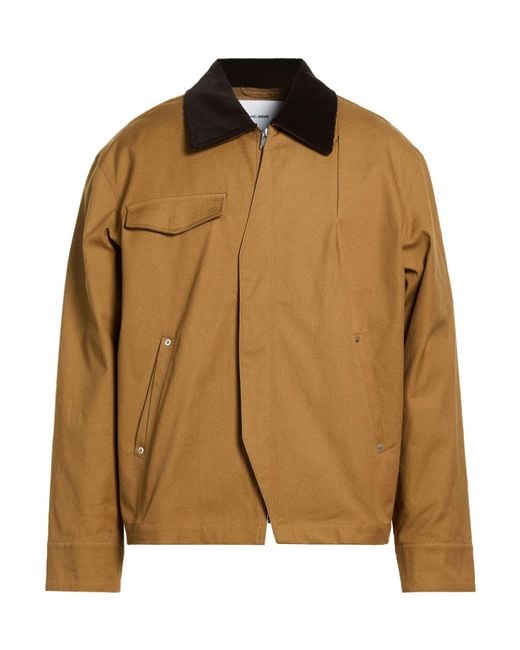 Axel Arigato Brown Camel Jacket Cotton, Elastane for men