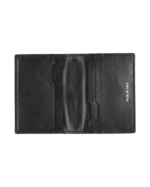Pineider Black Cardholder Leather for men