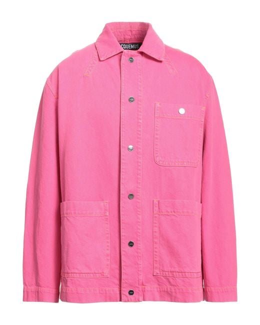 Jacquemus Pink Denim Outerwear for men