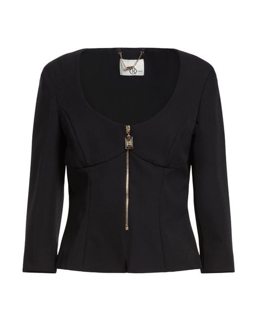 Relish Black Jacket Polyamide, Elastane