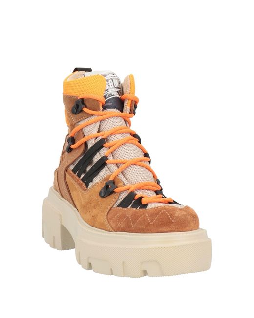 MSGM Orange Ankle Boots