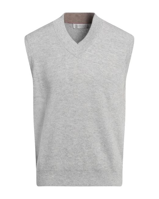 Brunello Cucinelli Pullover in Gray für Herren