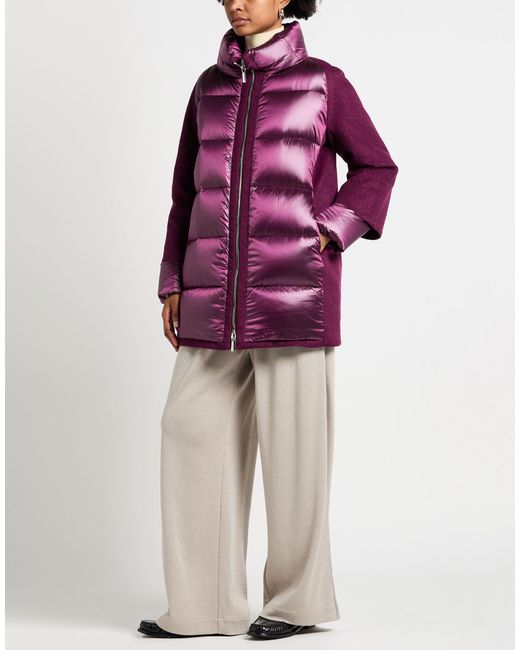 Moorer Purple Puffer Wool, Cashmere