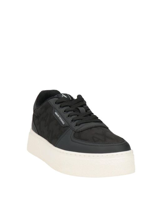ARMANI EXCHANGE Black Trainers for men